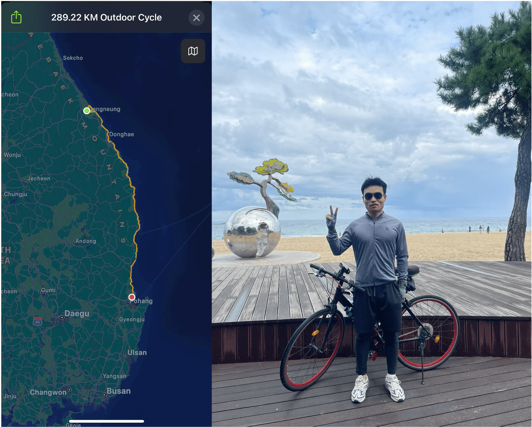 Gangneung to Pohang ride